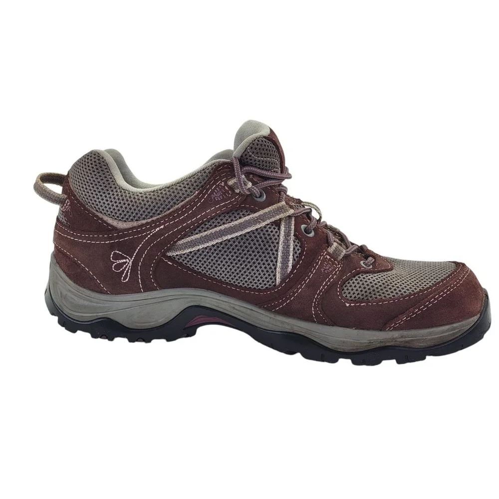 Garmont Amica Women's Brown Suede Mesh Trail Hiking Shoes Vibram‎ Soles US 8.5